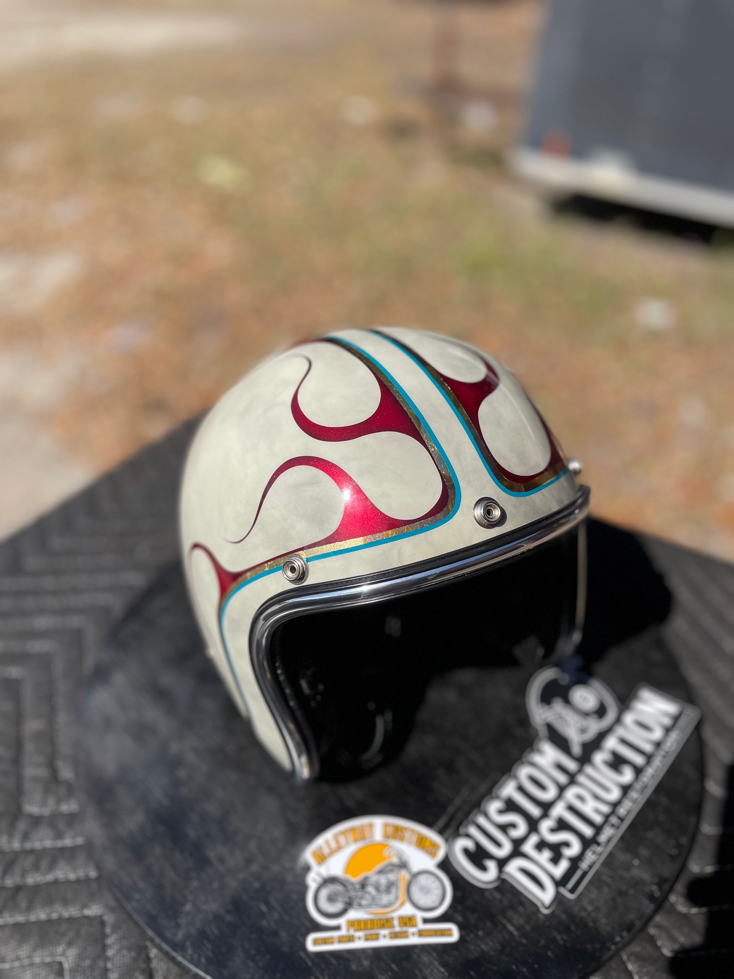 destro motorcycle helmet Tuff 2 Black have for any G.I Custom Destruction Custom Motorcycle Helmet