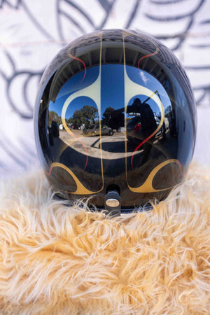 Black Standard Flame Helmet